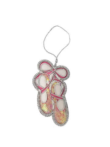 Ballet Shoes Beaded Ornament