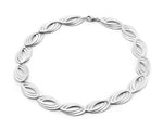 Triple Oval Link Sterling Silver Necklace