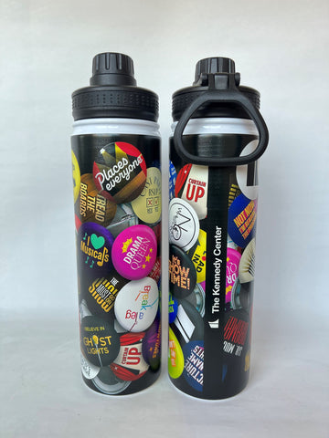 Kennedy Center Button Sayings Water Bottle