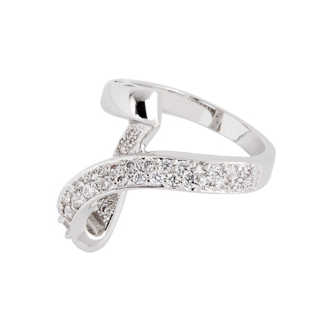 Jacqueline Kennedy Collection Crystal Loop Ring