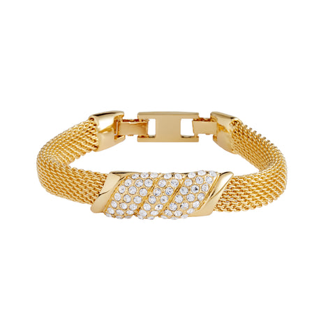 Jacqueline Kennedy Collection Crystal Mesh Bracelet