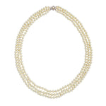 Jacqueline Kennedy Collection 30" Triple Pearl Necklace