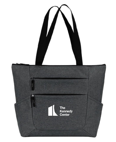 The Kennedy Center Zippered Tote Charcoal