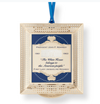 40th Annual White House Historical JFK Christmas Ornament