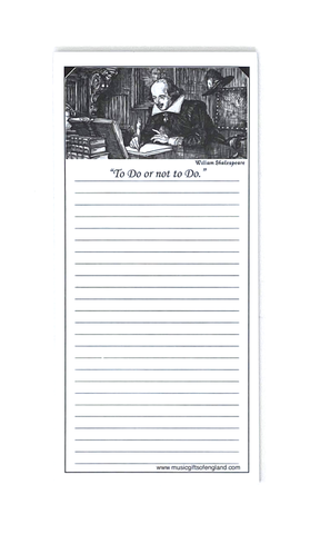 Shakespeare "To Do or Not To Do" Notepad